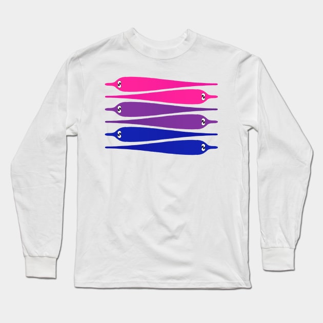 BI WORM Long Sleeve T-Shirt by DEBUGROOM